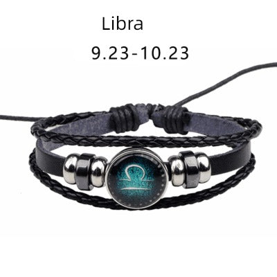 Zodiac Leather Bracelet