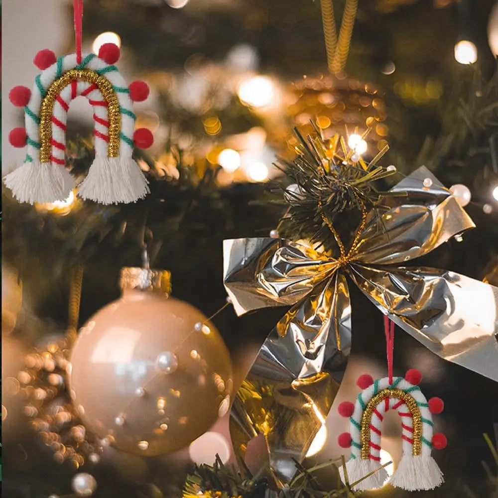 Boho Rainbow Christmas Ornaments