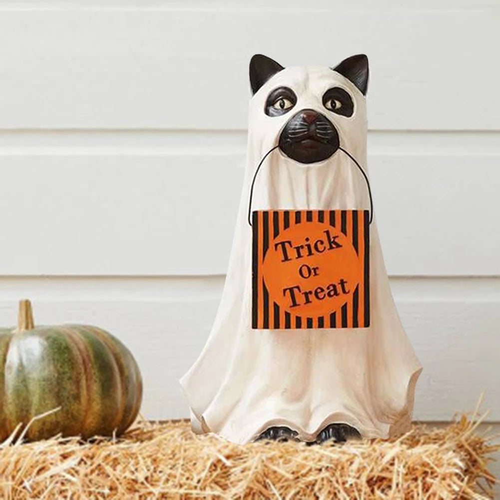 Halloween Dog or Cat Ghost Ornament