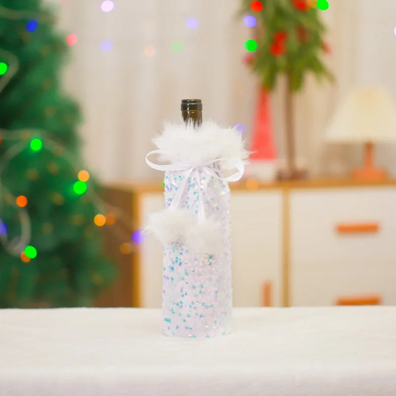 Cute Christmas Wine Bottle Covers