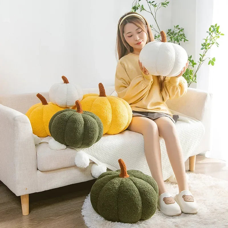 Soft Pumpkin Plush Pillows