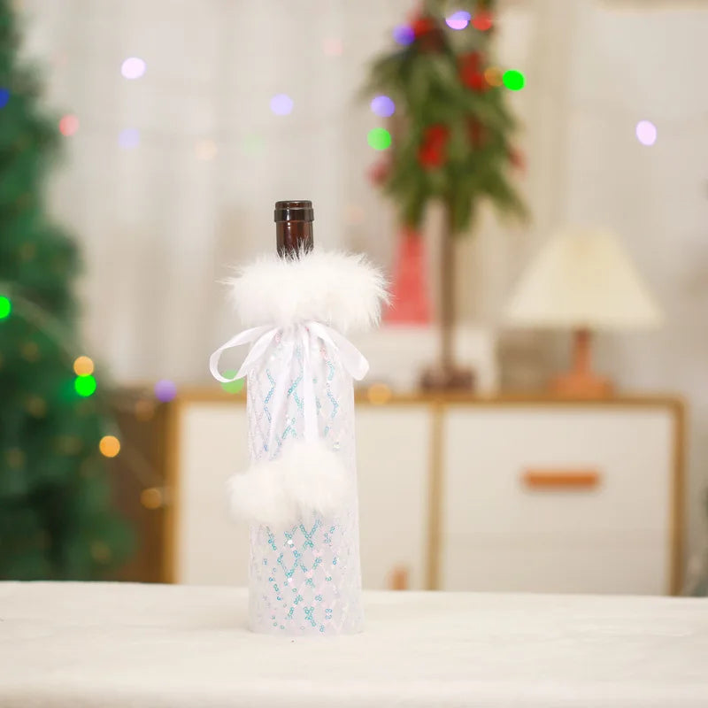 Cute Christmas Wine Bottle Covers