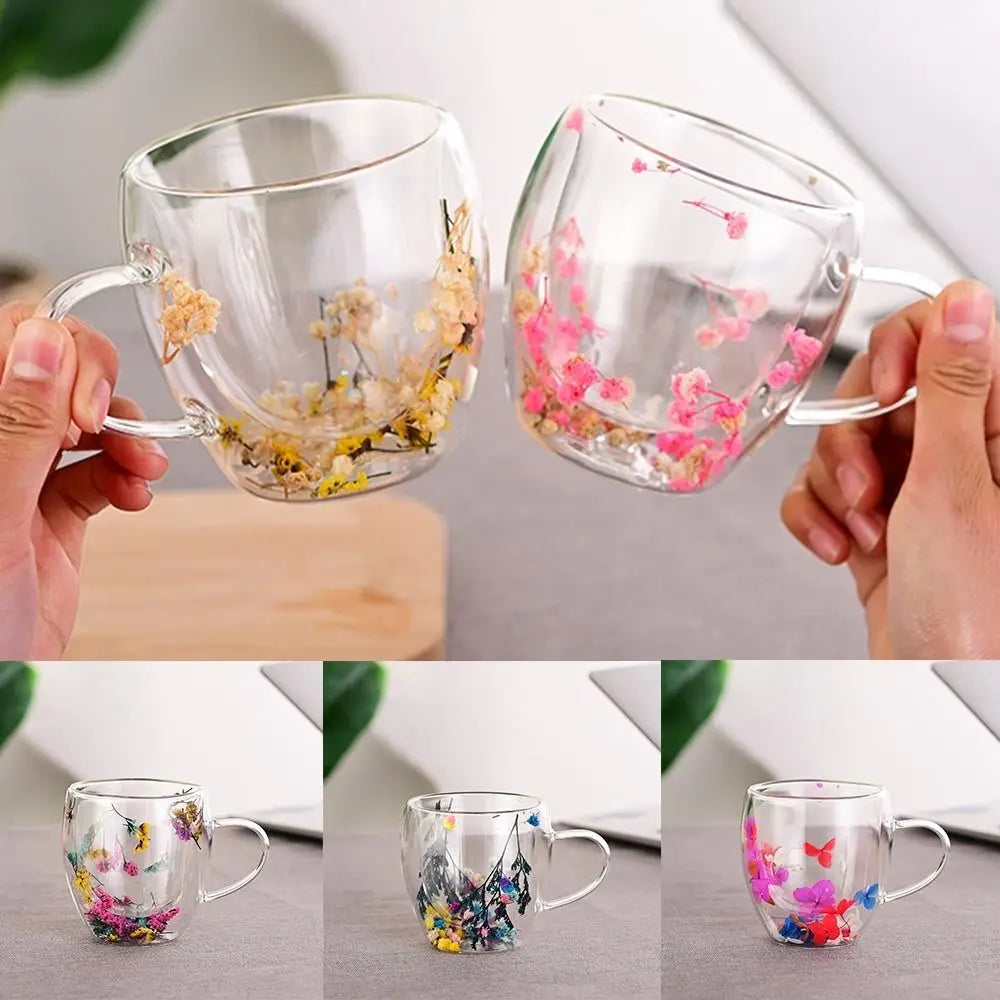 Real Dried Flowers Coffee Mug