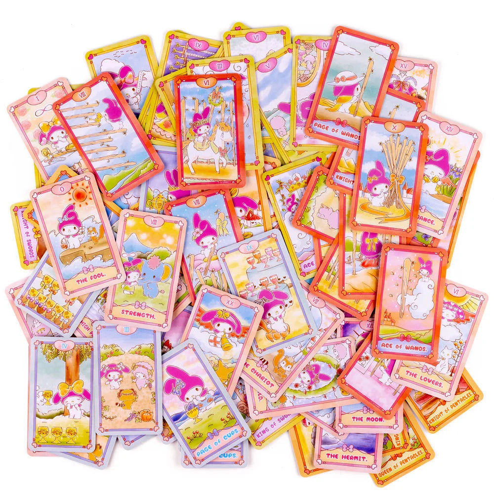 Cinnamoroll Hello Kitty Melody Kuromi Tarot Cards