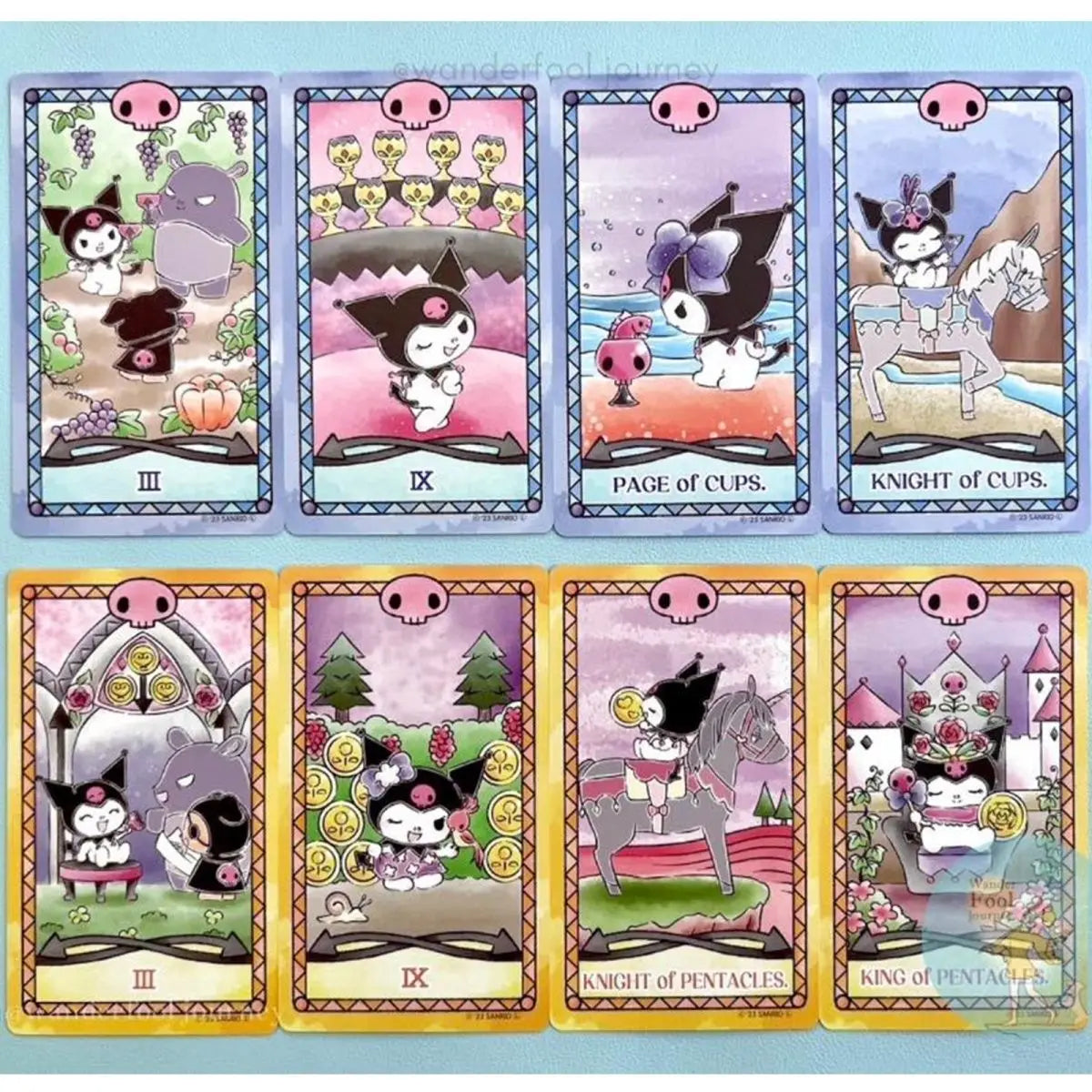 Cinnamoroll Hello Kitty Melody Kuromi Tarot Cards