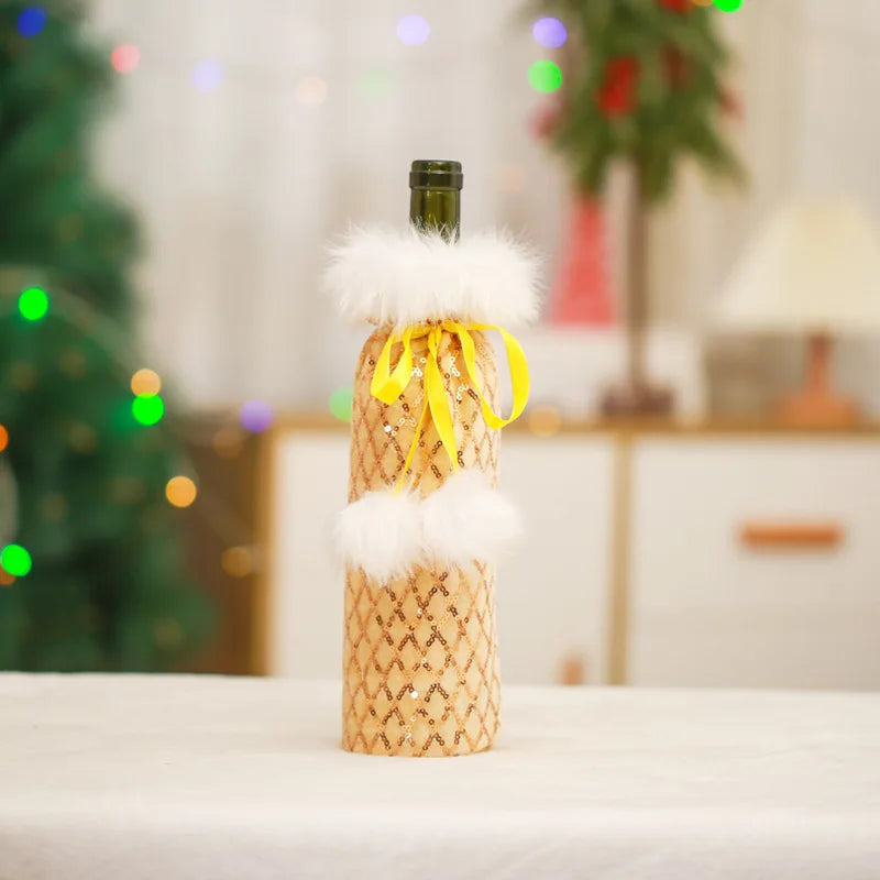 Cute Christmas Wine Bottle Covers