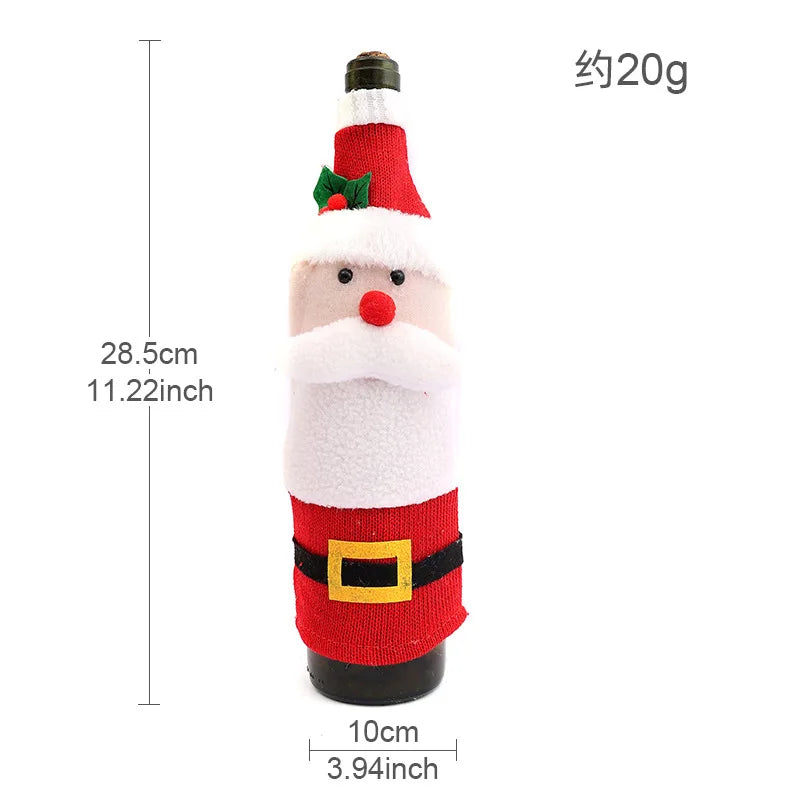 Cute Christmas Wine Bottle Covers