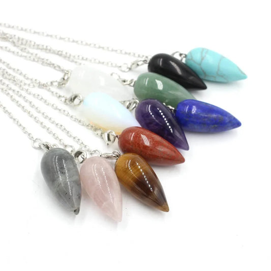 Real Natural Gem Stone Pendant