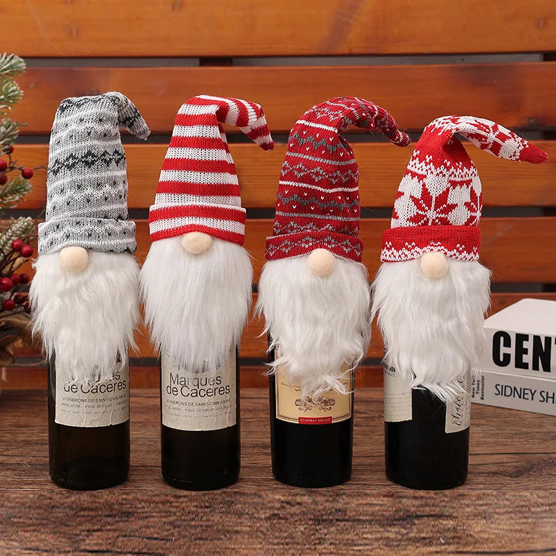 Cute Christmas Wine Bottle Covers