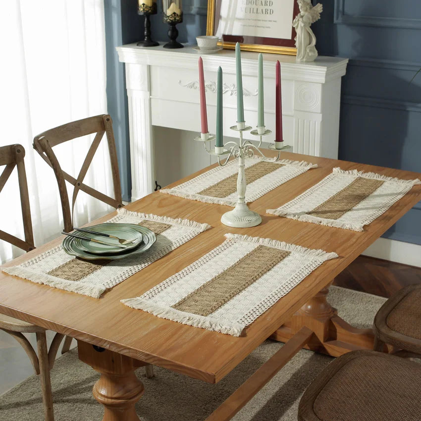 Bohemian Cotton Linen Placemats