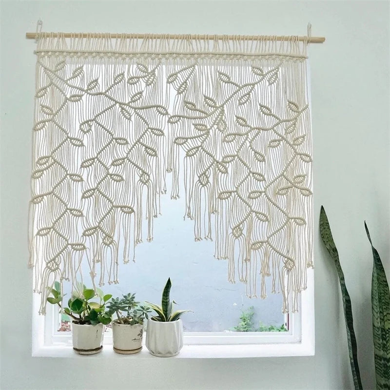 Bohemian Macrame Curtain