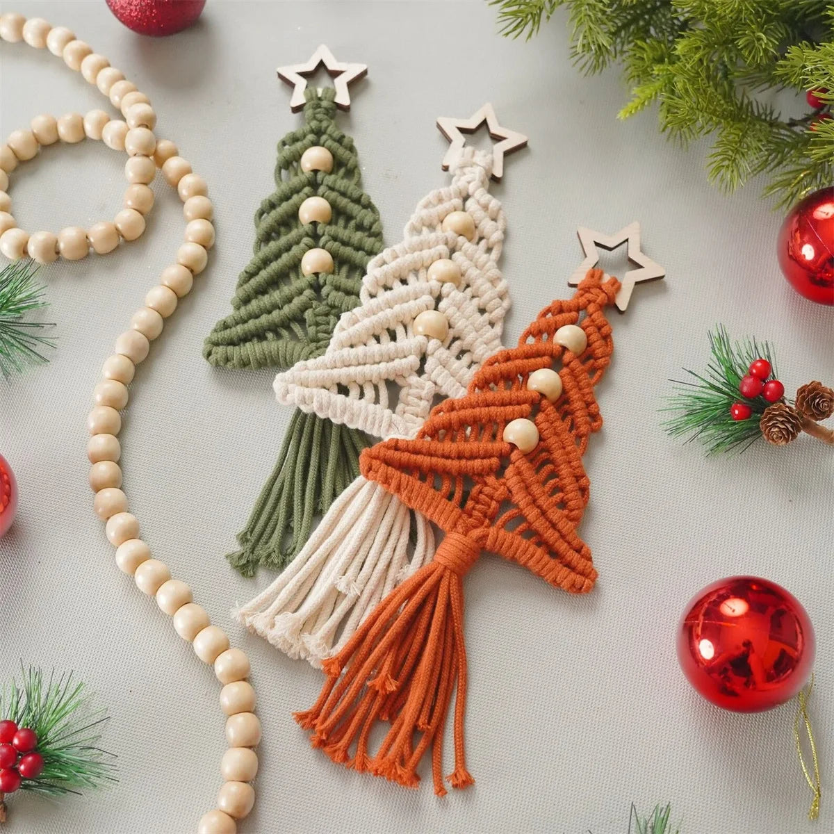 Macrame Christmas Tree Ornament