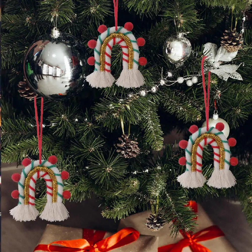 Boho Rainbow Christmas Ornaments