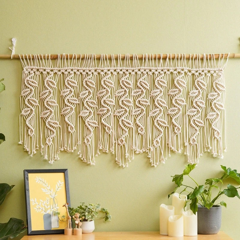 Bohemian Macrame Curtain