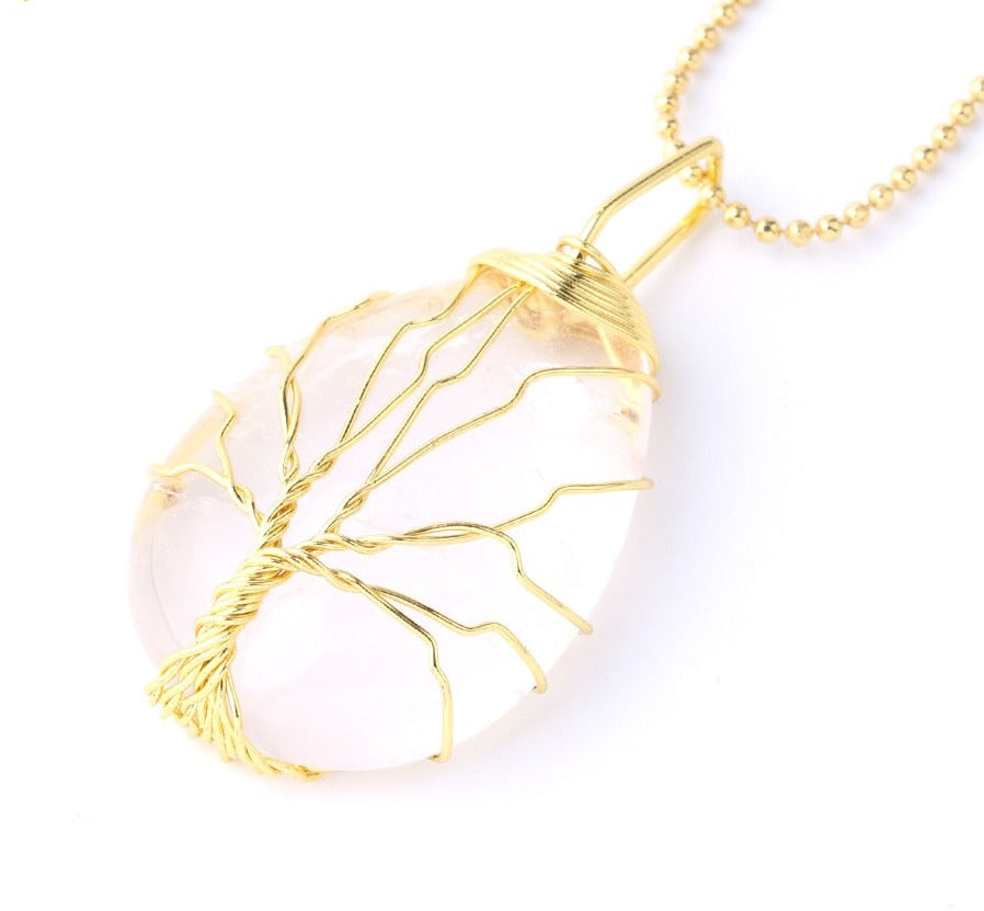 Crystal Tree of Life Necklaces