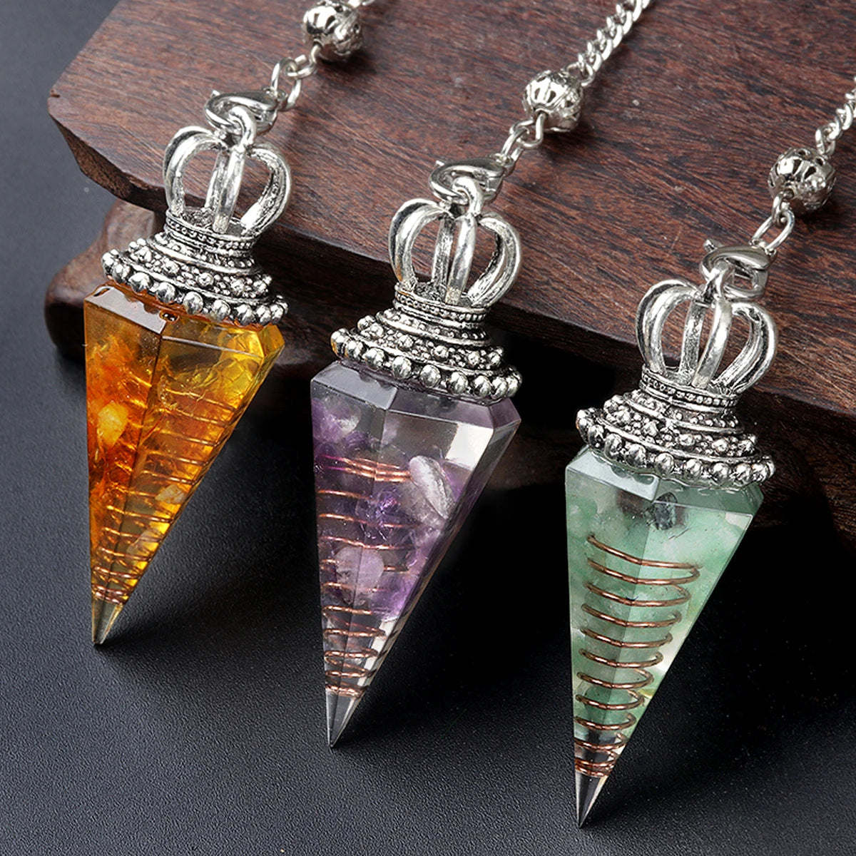 Energy Healing Chakra Orgone Pendulum