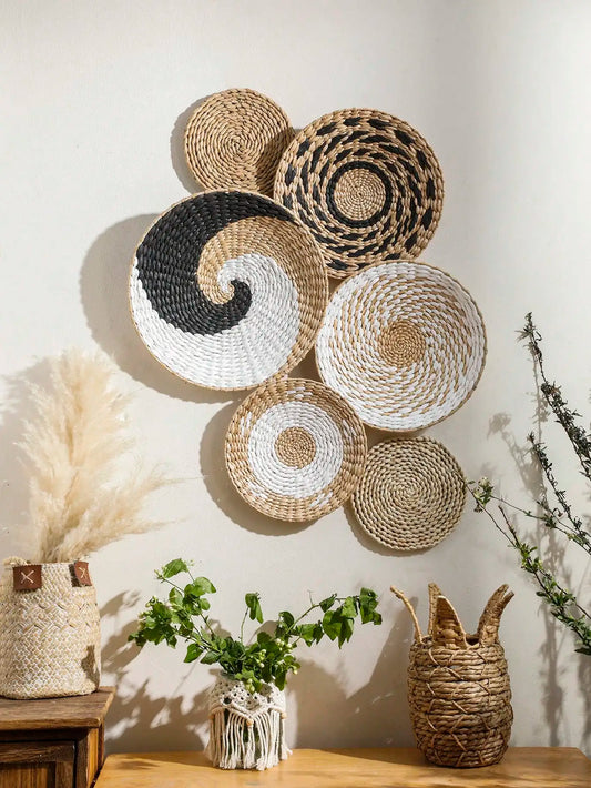 Boho Handwoven Wall Baskets