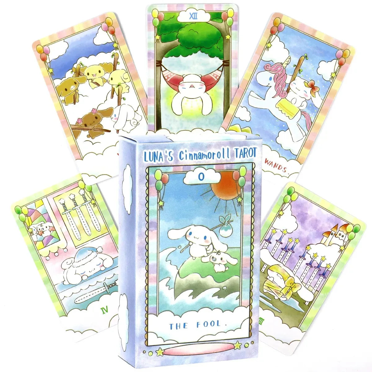 Cinnamoroll Hello Kitty Melody Kuromi Tarot Cards