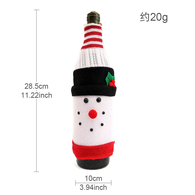 Cute Christmas Wine Bottle Covers