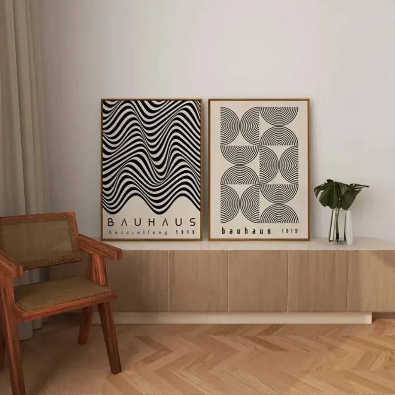 Bauhaus Bohemian Minimalist Wall Art