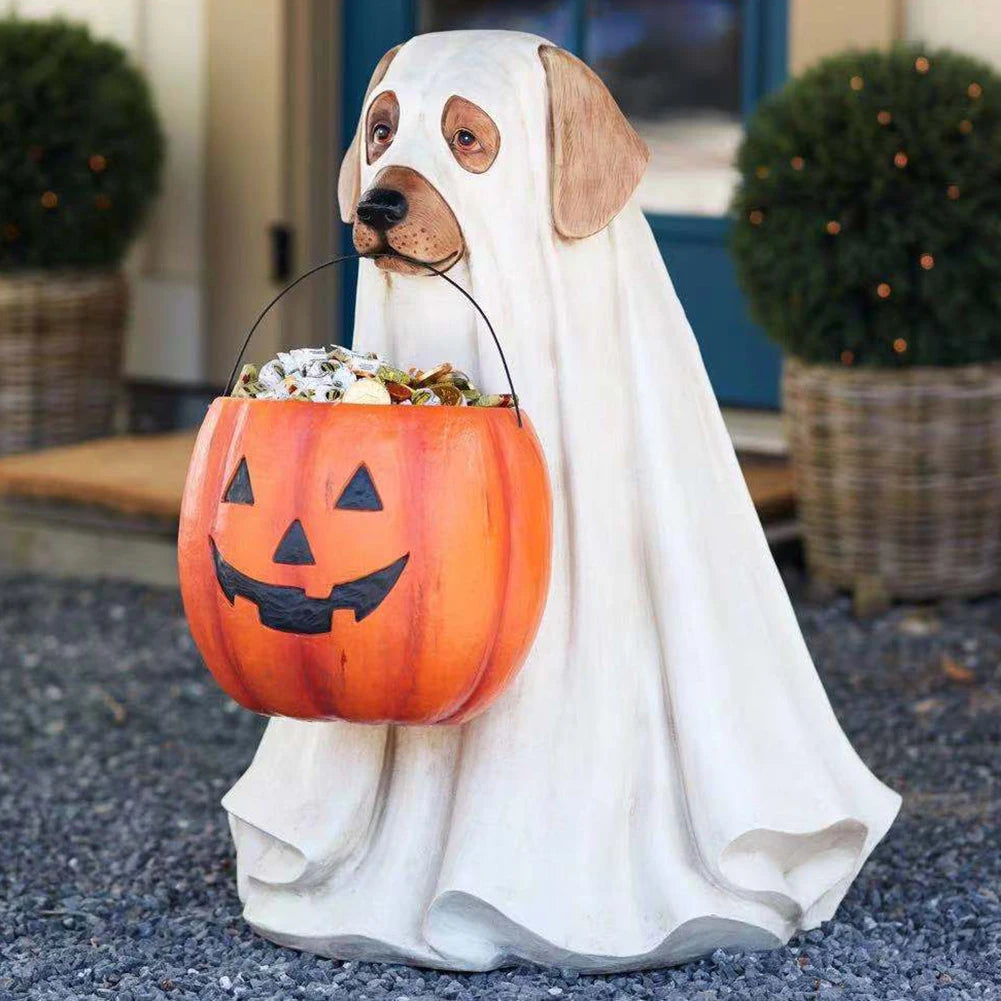 Halloween Dog or Cat Ghost Ornament