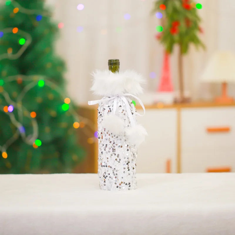 Cute Christmas Wine Bottle Covers