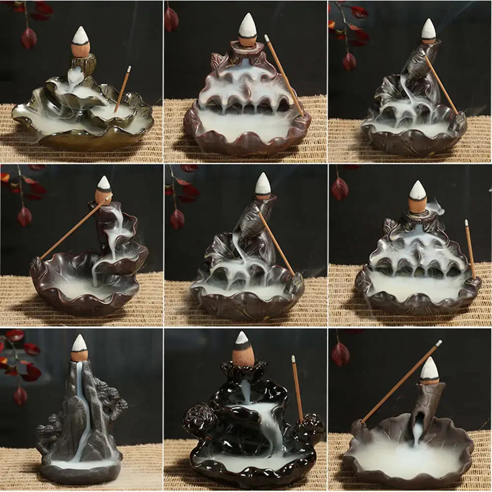 Backflow Waterfall Incense Burners