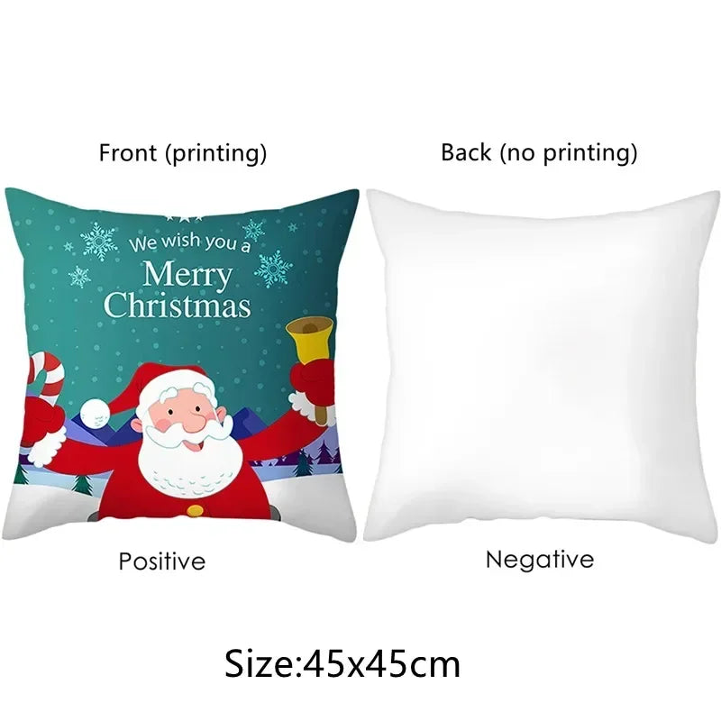 Grey Christmas Pillow Covers