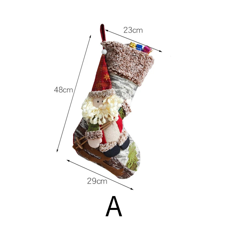 Boho Character Christmas Stockings