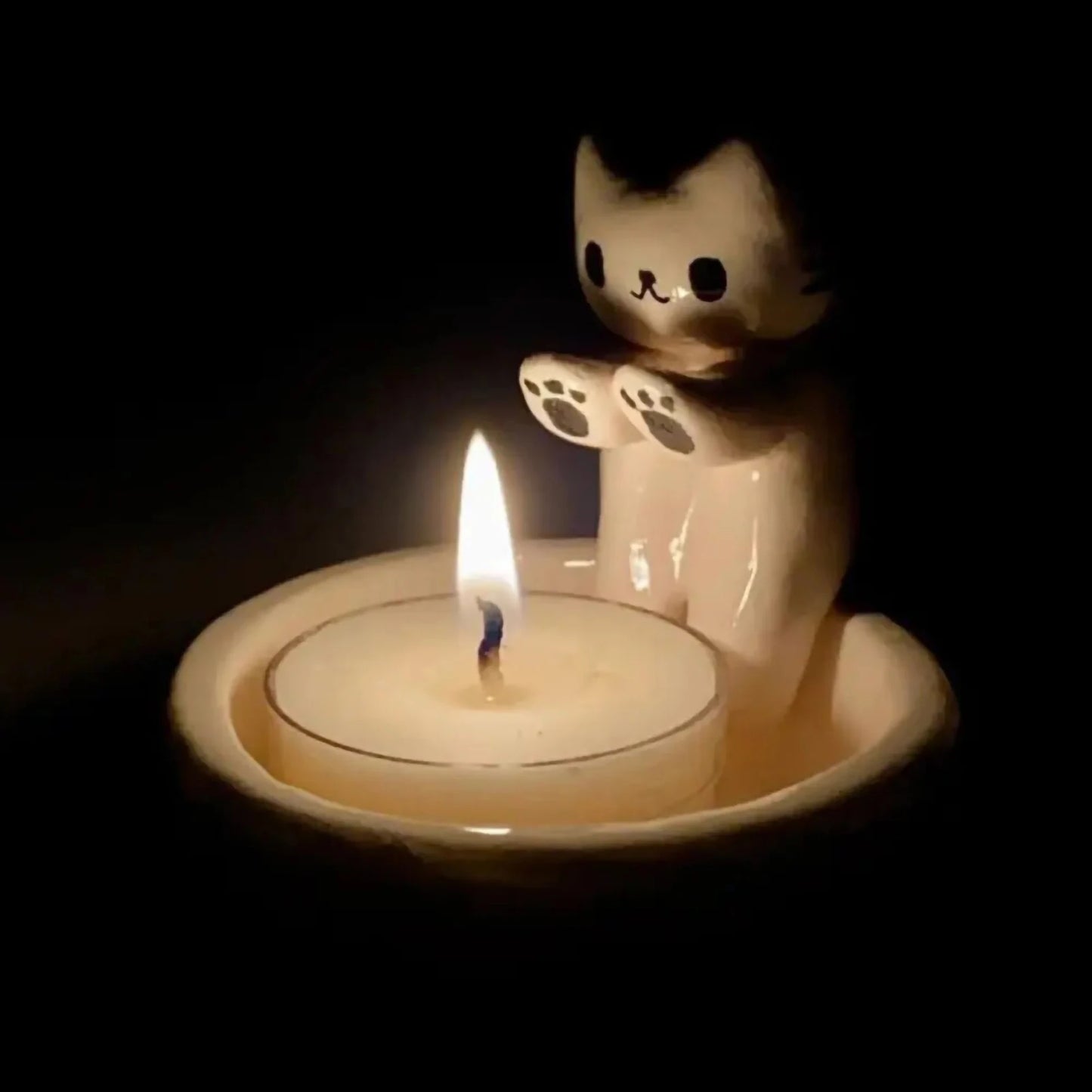 Cute Kittens Tea Candle Holder