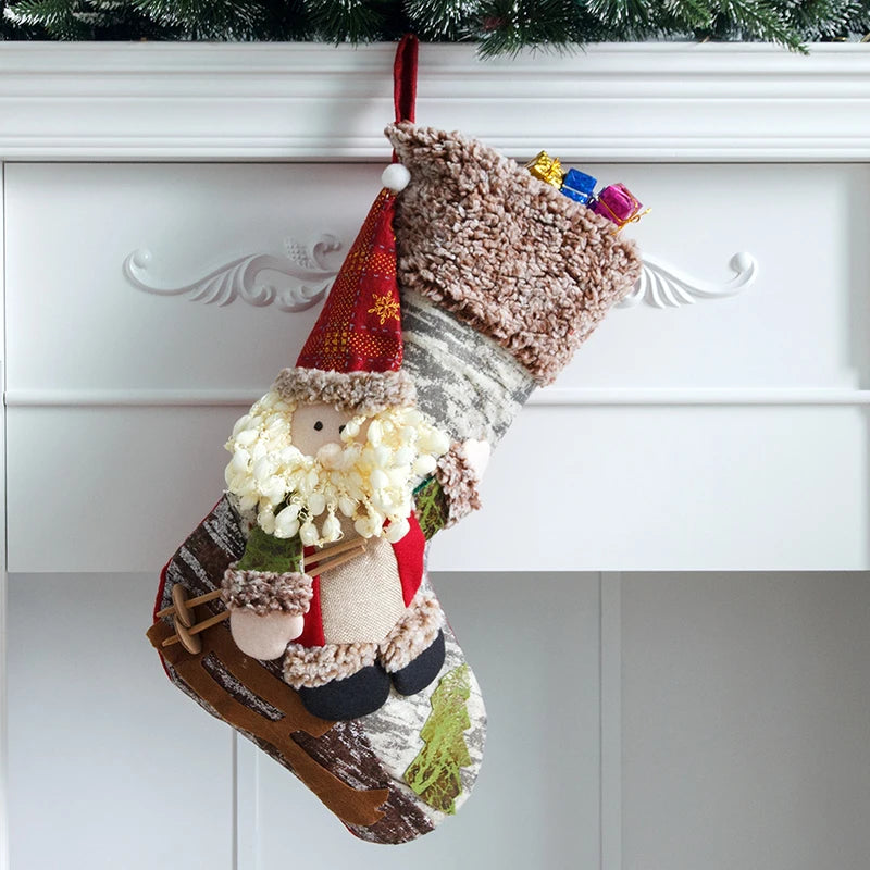 Boho Character Christmas Stockings