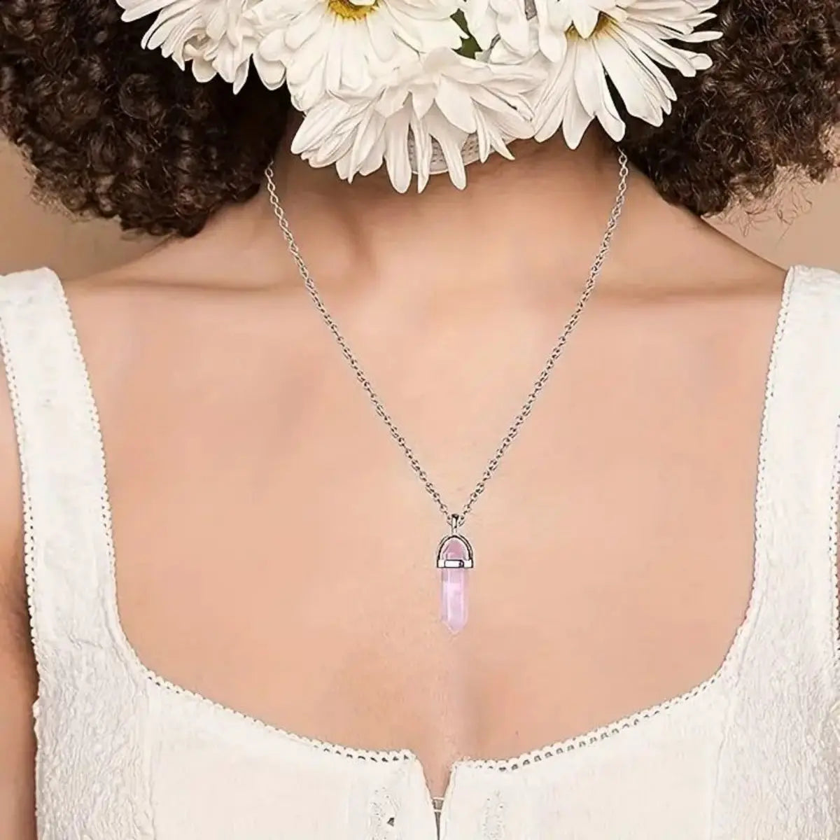 Rose Quartz Necklaces - 3-piece set