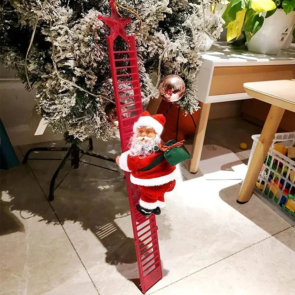 Musical Climbing Ladder Santa