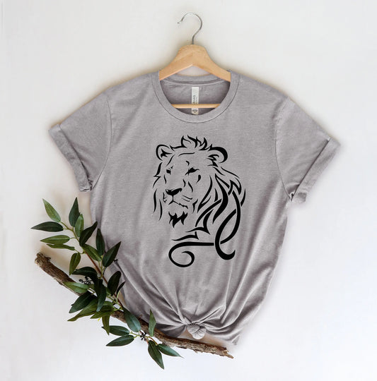 Lion T Shirt Leo Zodiac lover s for Birthday Women face tee