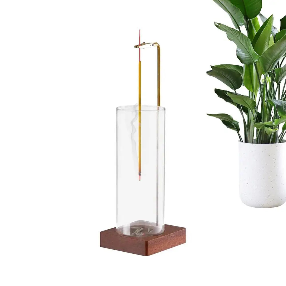 Square Glass Incense Burner