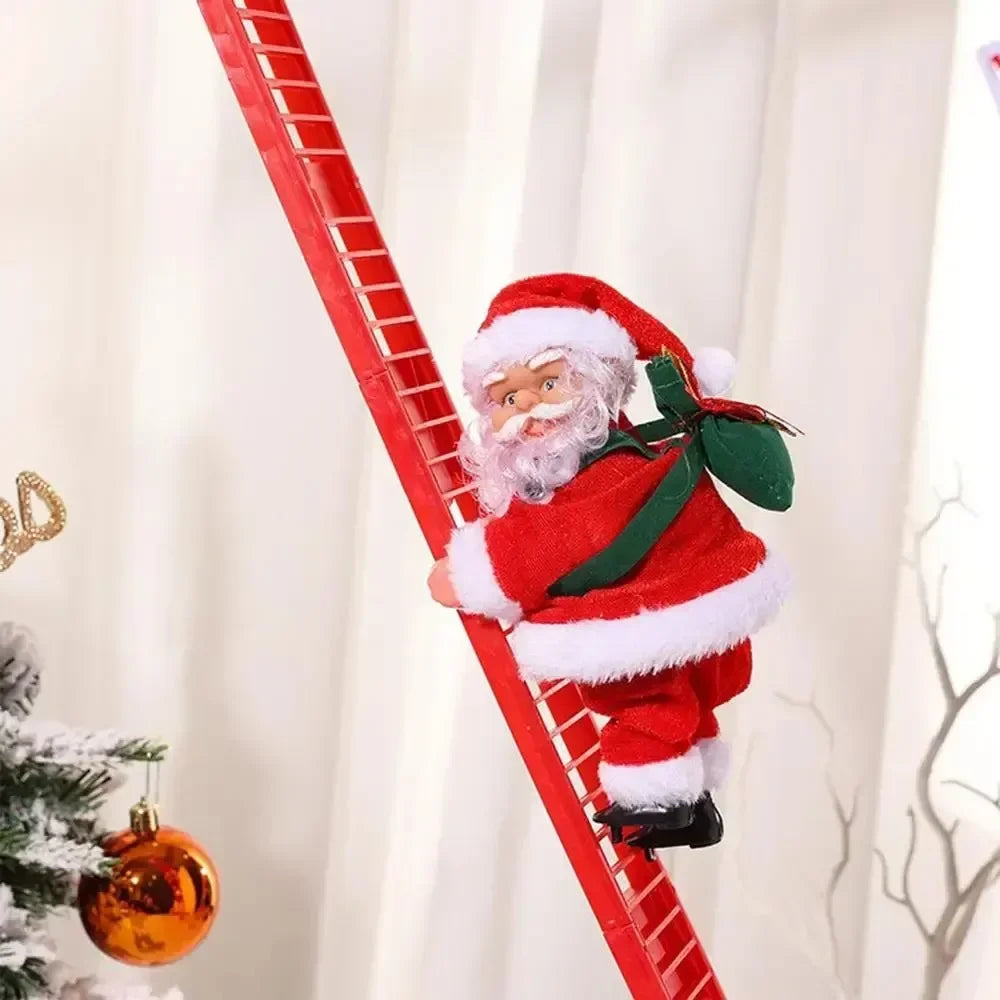 Musical Climbing Ladder Santa