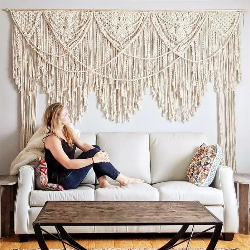 Handmade Macrame Backdrop