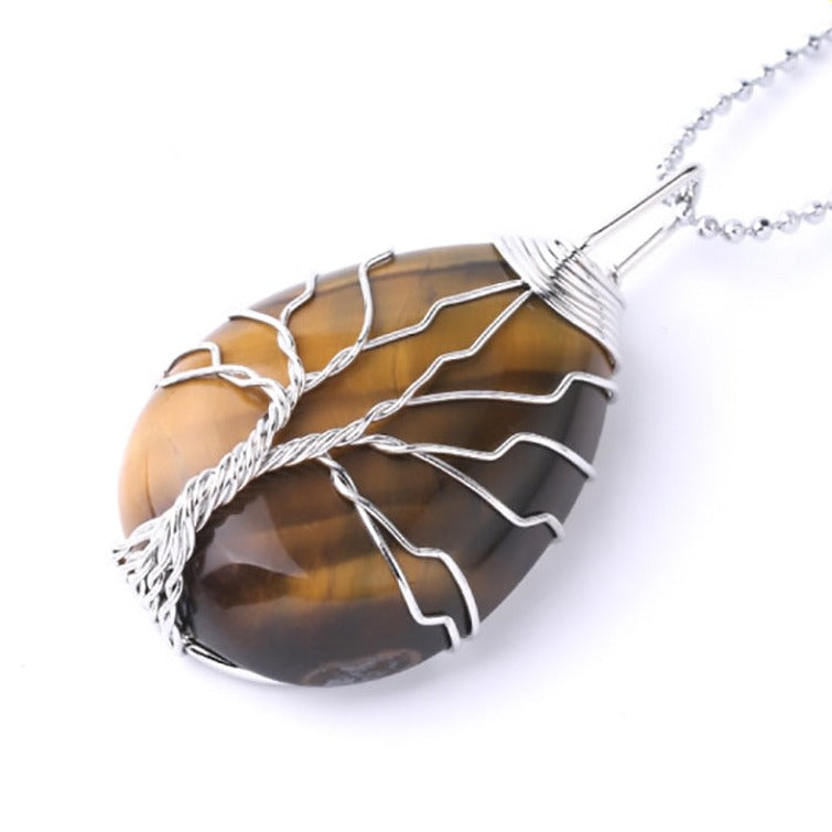 Crystal Tree of Life Necklaces