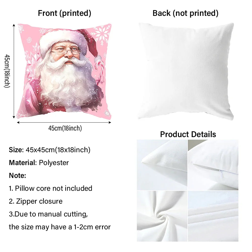 Grey Christmas Pillow Covers