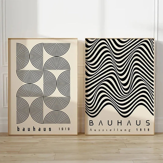 Bauhaus Bohemian Minimalist Wall Art