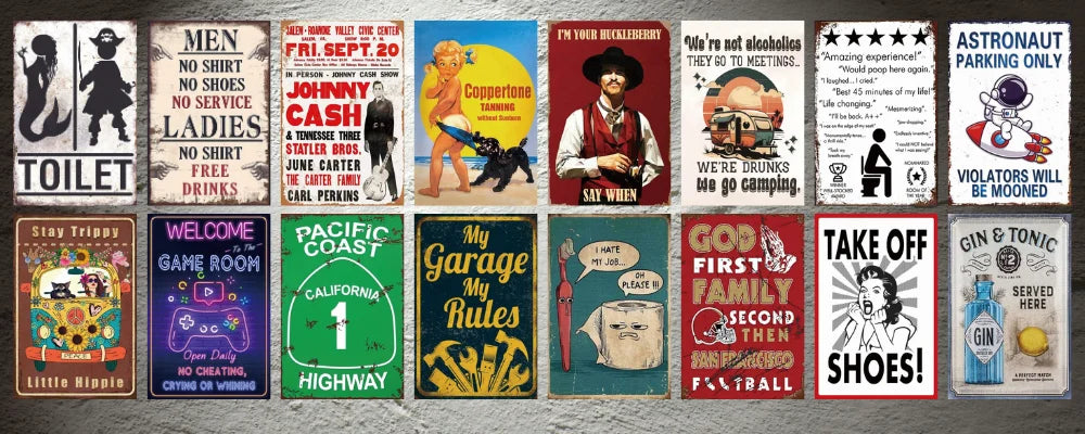 Witch Retro Tin Signs