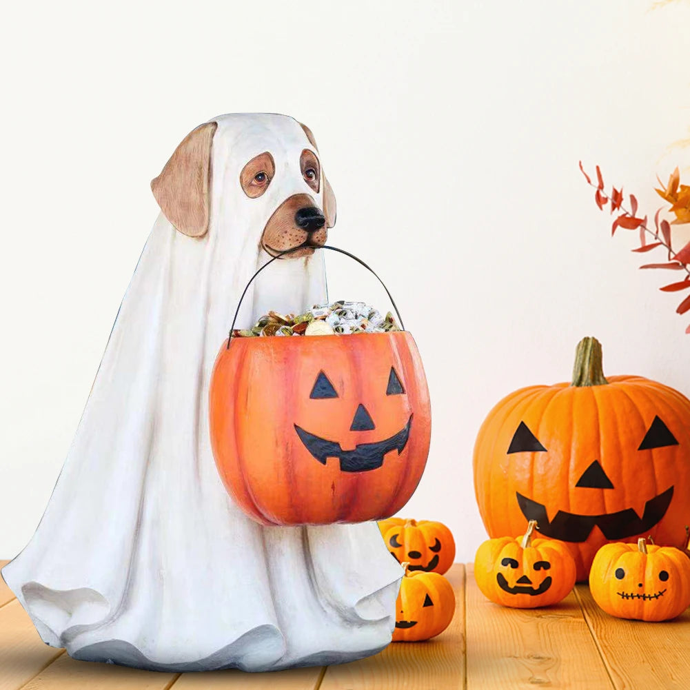 Halloween Dog or Cat Ghost Ornament