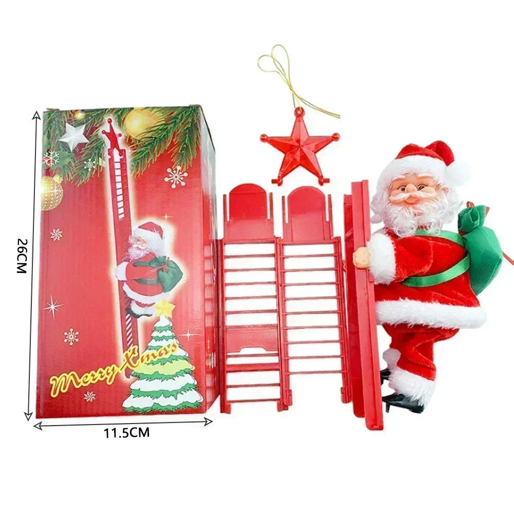 Musical Climbing Ladder Santa