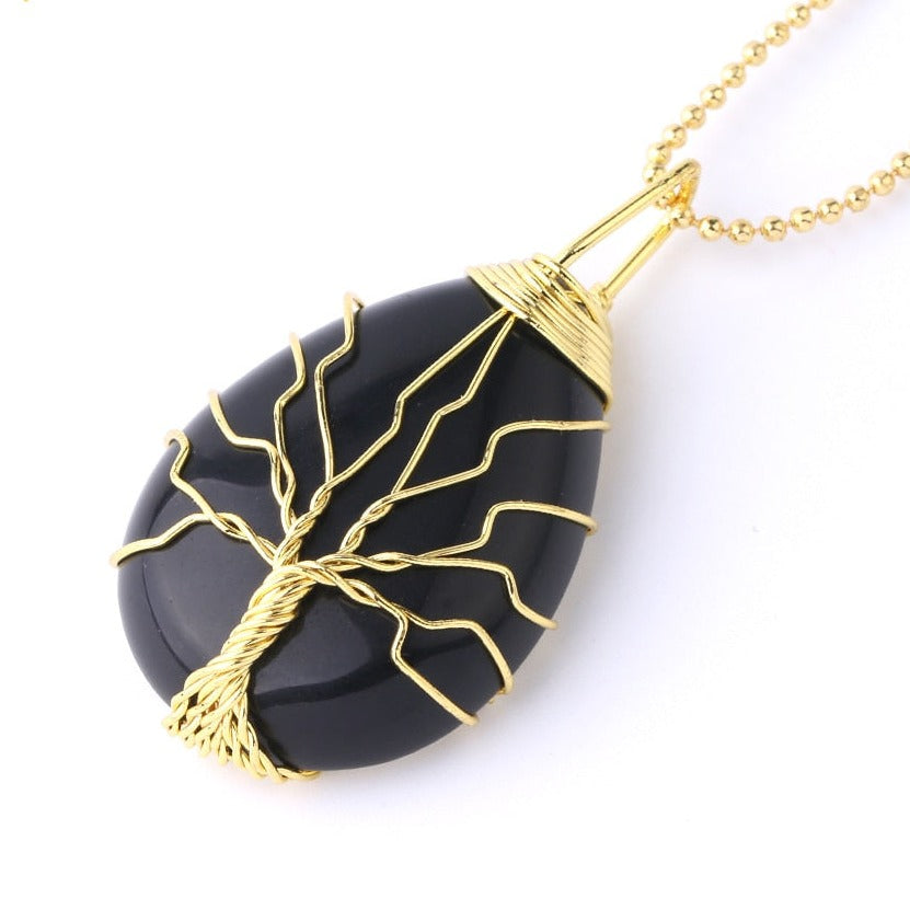 Crystal Tree of Life Necklaces