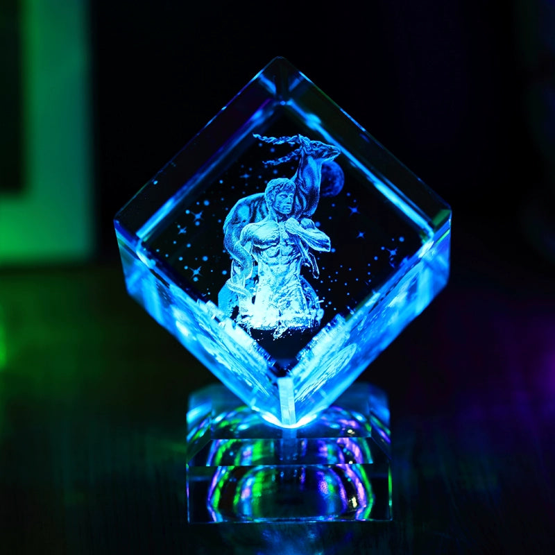 Zodiac Crystal Cube