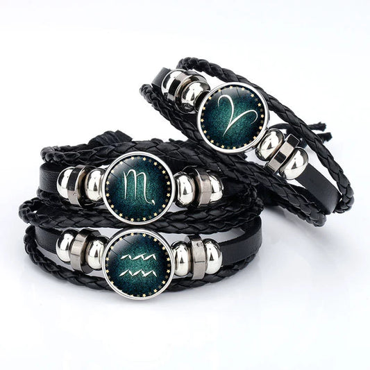 Zodiac Leather Bracelet