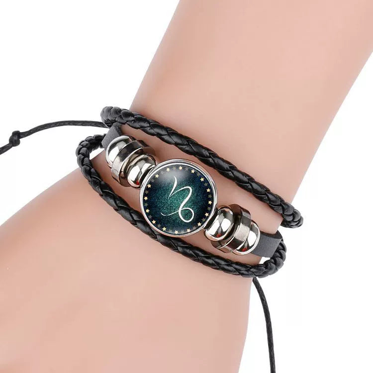 Zodiac Leather Bracelet