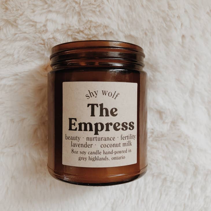 Tarot Cards Candle - The Empress - Lavender, Coconut Milk