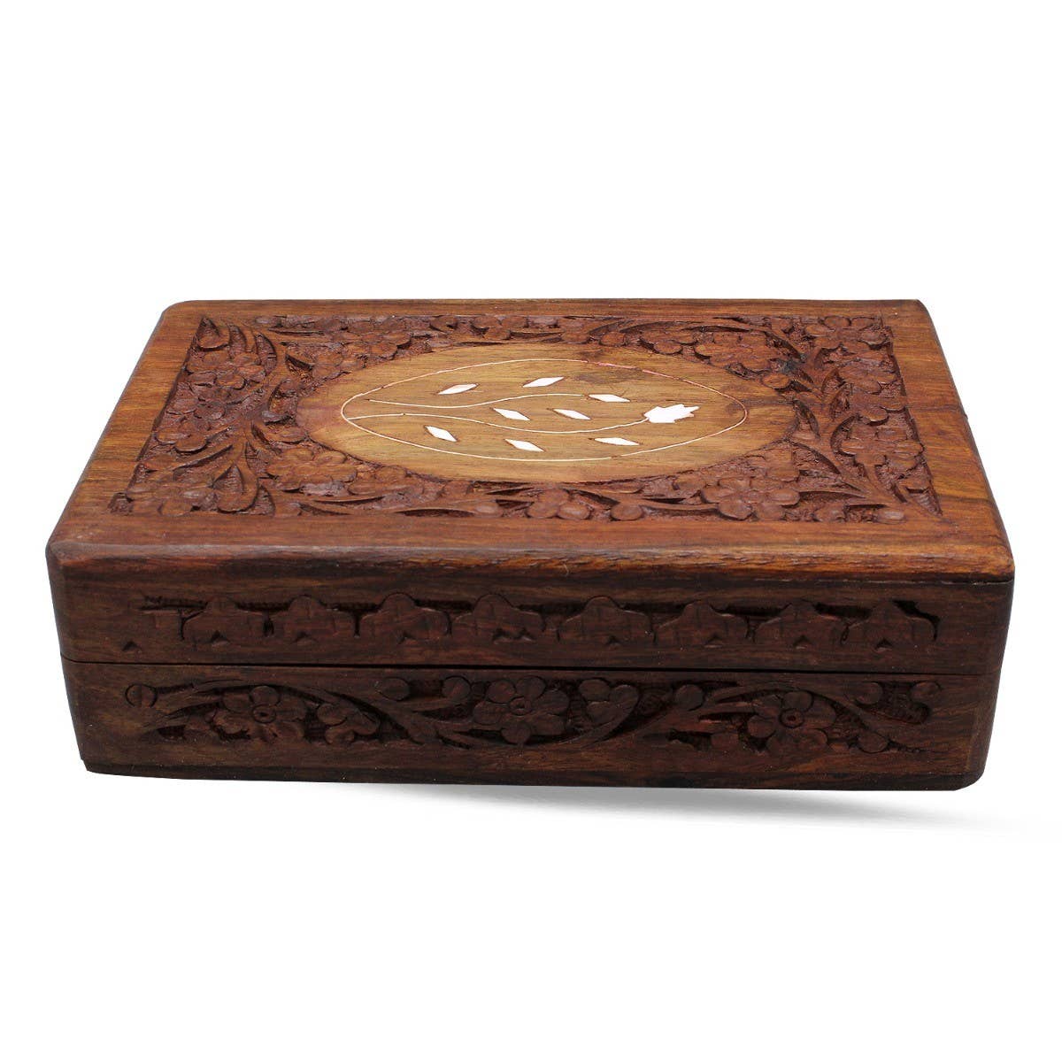 Carved Wooden Trinket Box